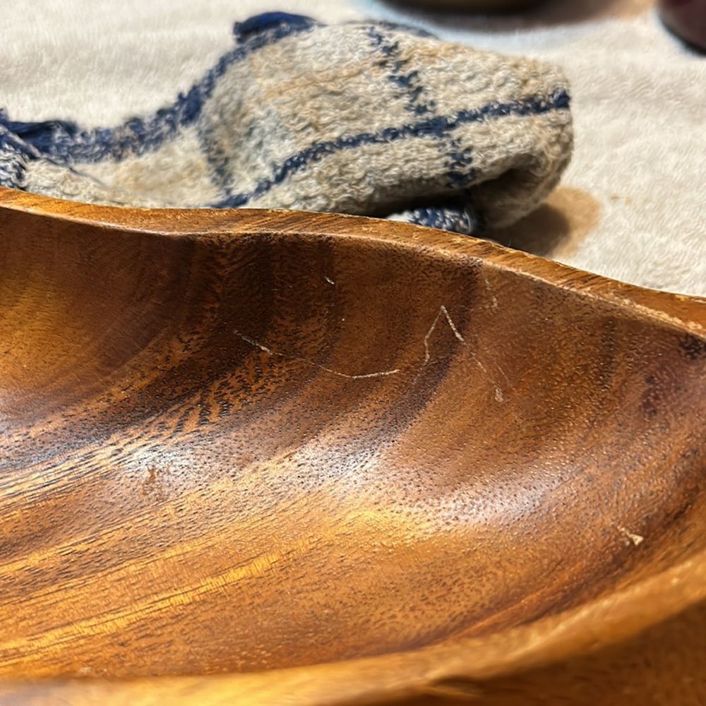 Leilani Genuine Monkey-Pod Wood Hand Crafted Large Tray Made in Philippi… - Picture 9 of 9